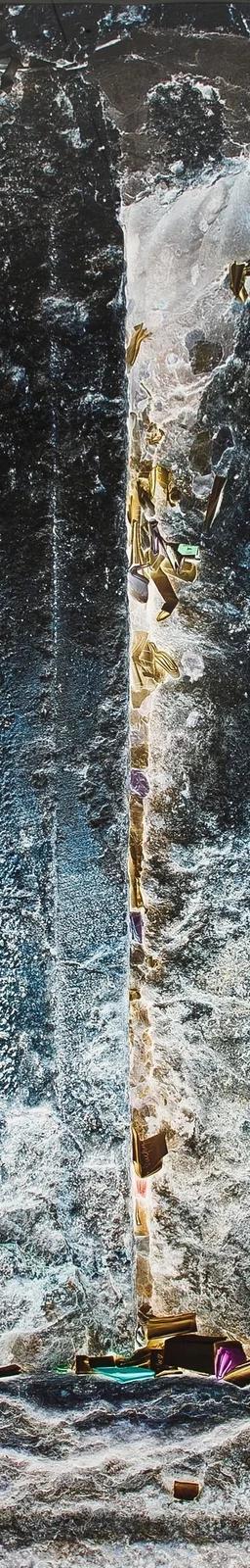 Diana Blok's inverted photograph of the Wailing Wall, part of the Time Tells exhibition