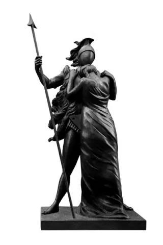 Giorgio de Chirico, Ettore e Andromaca (bronze sculpture)