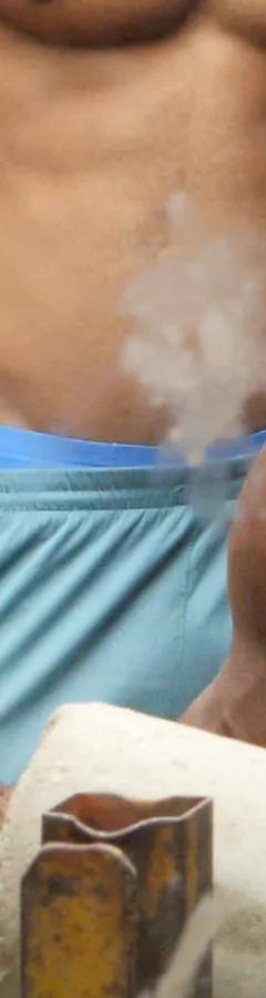 Still from Karimah Ashadu's film MUSCLE, 2025