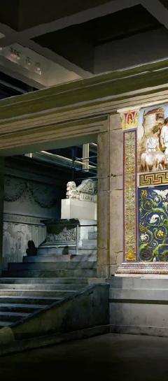 L'Ara si rivela videomapping experience banner, Museo dell'Ara Pacis
