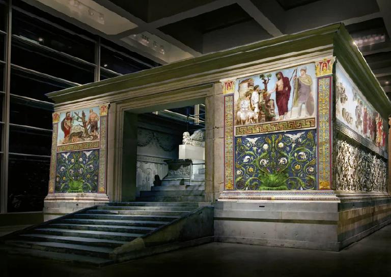 L'Ara si rivela videomapping experience banner, Museo dell'Ara Pacis