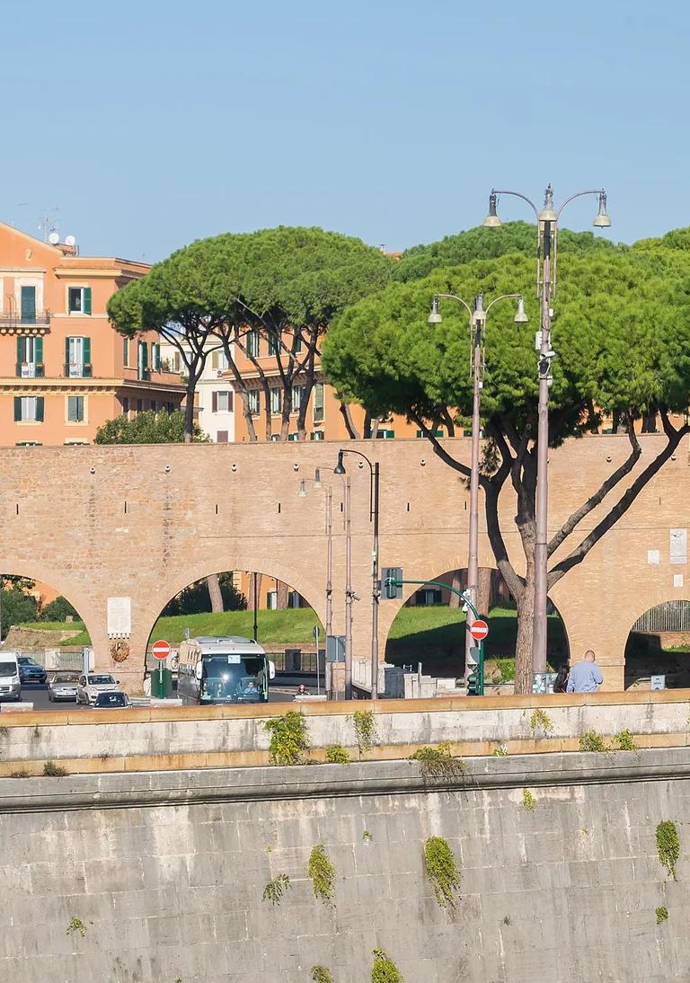 The Passetto di Borgo corridor linking Castel Sant'Angelo to the Vatican