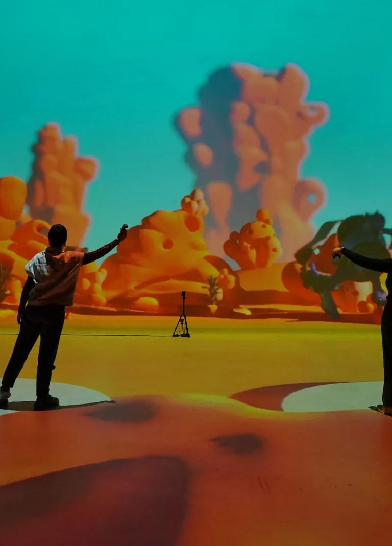Tales of Two by YONK interactive installation at Nxt Museum