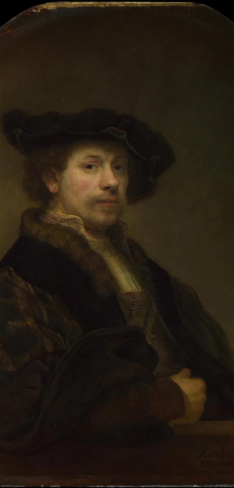 Self-portrait by Rembrandt van Rijn