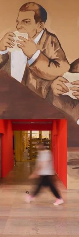 Wall painting by Lassana Sarre from Globale Inversion Inversion