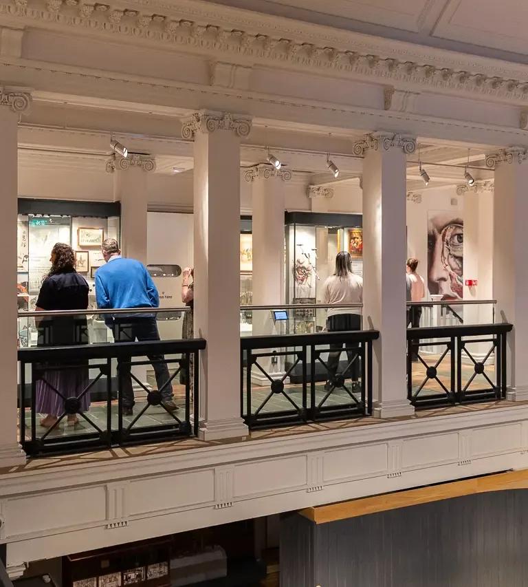Historic dental instruments and models on display at Surgeons' Hall Museums