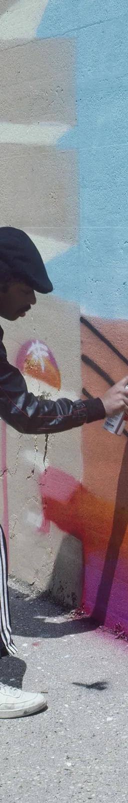 Henry Chalfant photograph of graffiti writers featured in Art Is Not a Crime at STRAAT Museum