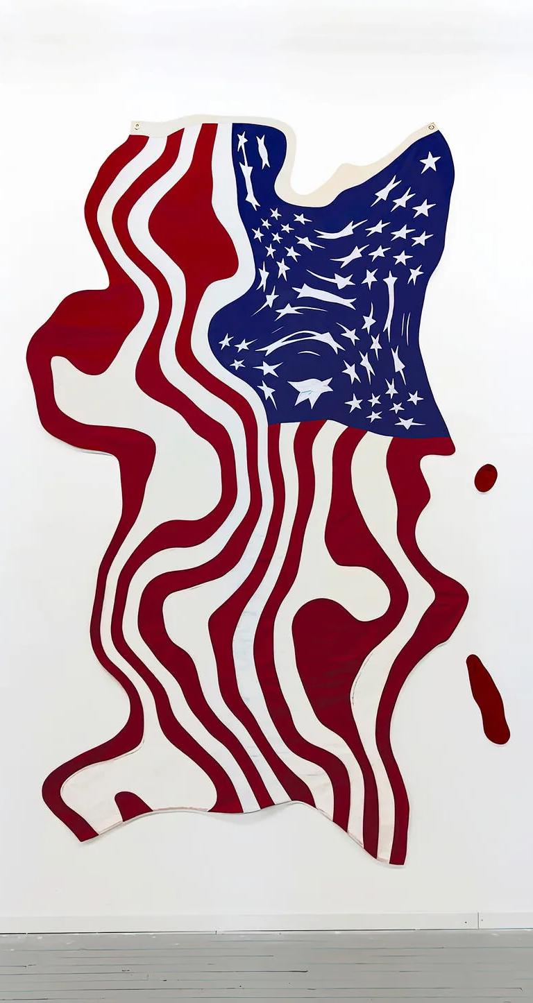 Robert Lazzarini, American flag, 2022