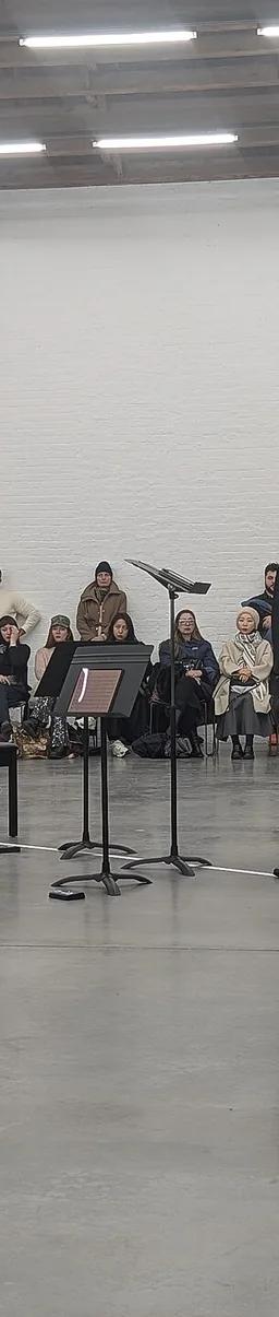 Performance of David Lamelas's 1416 m3 at Dia Chelsea, February 2026