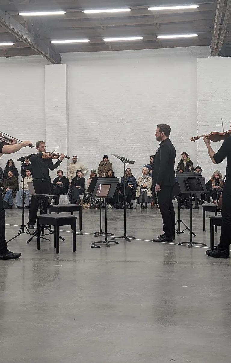 Performance of David Lamelas's 1416 m3 at Dia Chelsea, February 2026