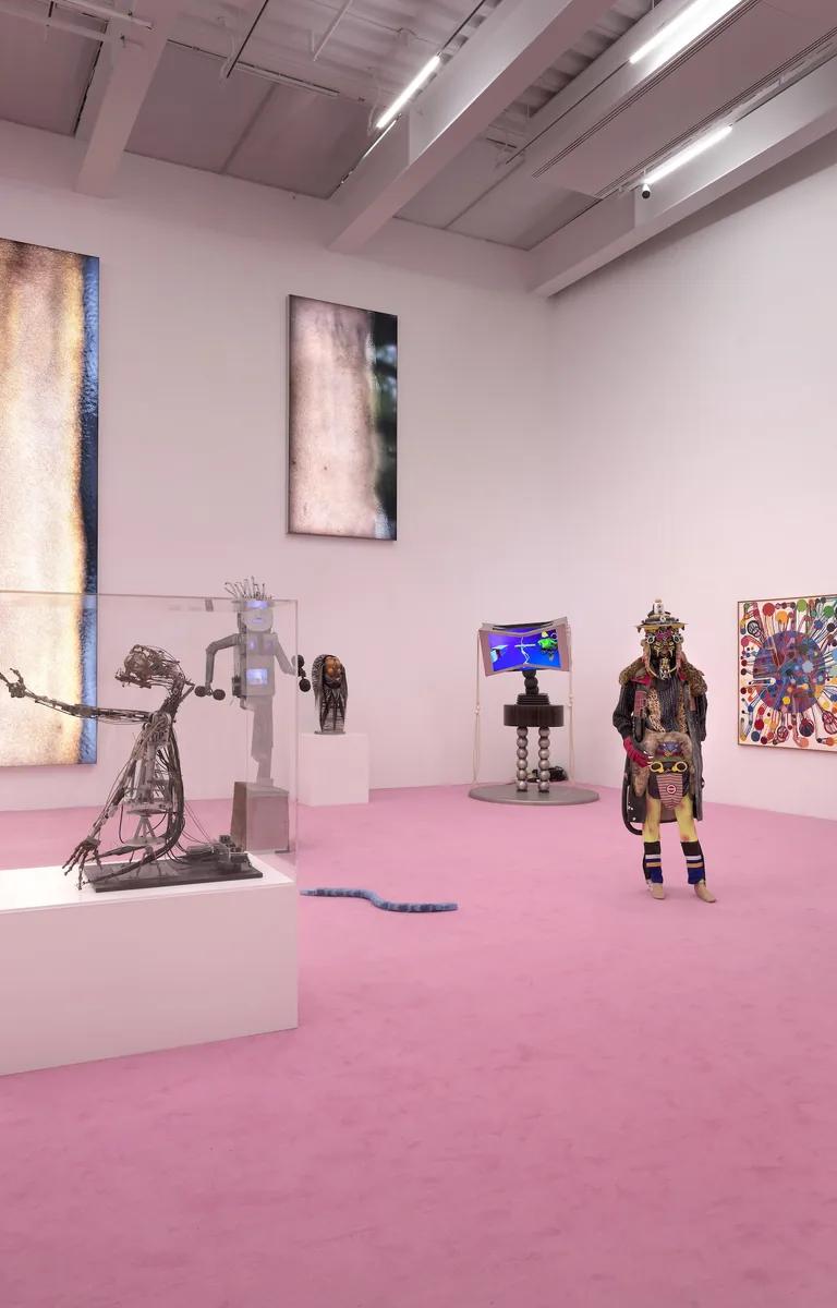 Installation view of 'New Humans: Memories of the Future' at the New Museum