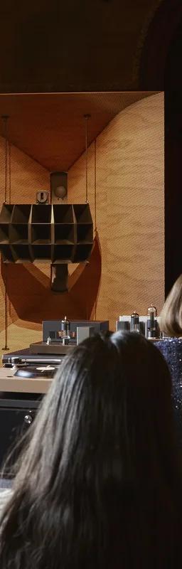 Devon Turnbull's handcrafted high-fidelity listening room installation at Cooper Hewitt
