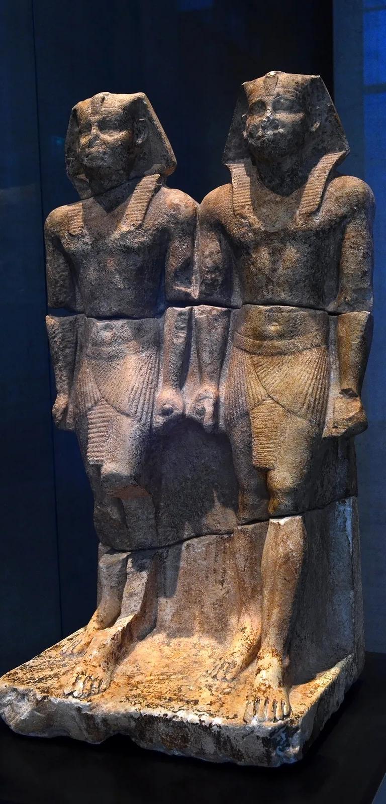 Double statue of Pharaoh Niuserre, Staatliches Museum Ägyptischer Kunst, Munich
