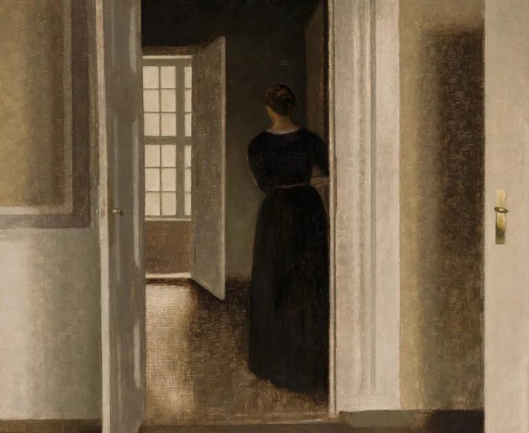 Vilhelm Hammershøi, Interior from the Home of the Artist, c. 1900