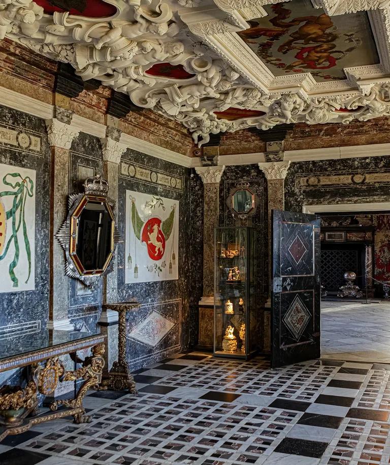 The Baroque Marble Room at Rosenborg Castle
