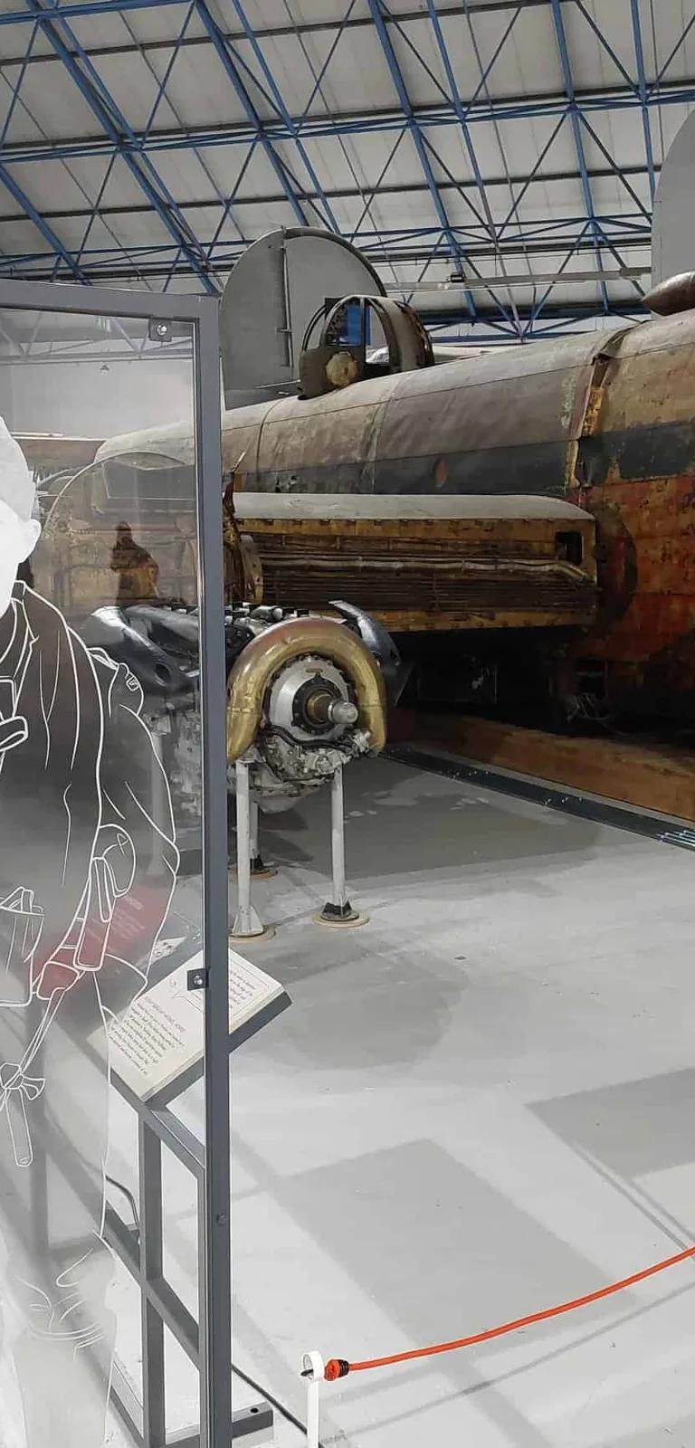 Avro Lancaster S-for-Sugar in the Strike Hard, Strike Sure: Bomber Command exhibition