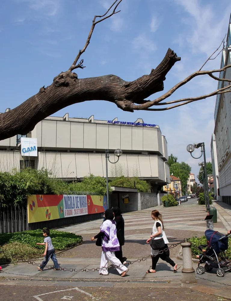 Giuseppe Penone's bronze sculpture In Limine at the Galleria d'Arte Moderna, Turin