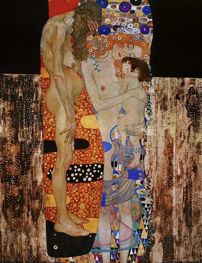 Gustav Klimt, The Three Ages of Woman (1905), La Galleria Nazionale, Rome