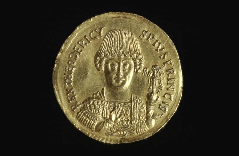 Gold medallion of Theodoric from the Coin and Medal Collection at Palazzo Massimo
