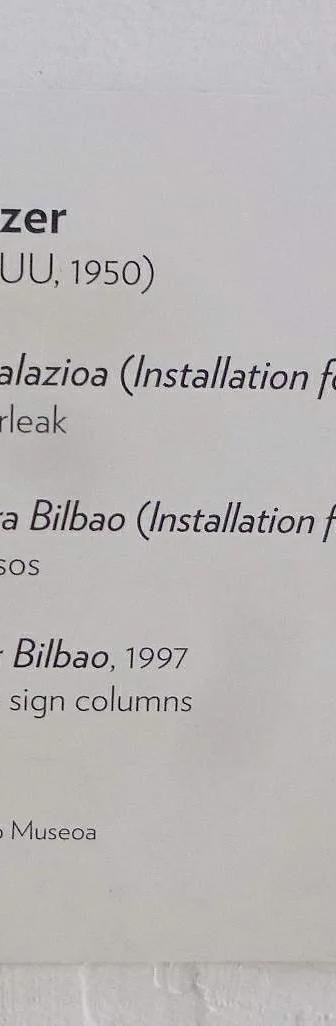 Jenny Holzer's LED light installation 'Installation for Bilbao' at the Guggenheim Museum Bilbao