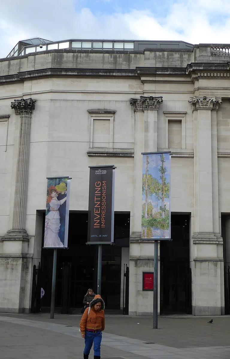 The Sainsbury Wing entrance of the National Gallery
