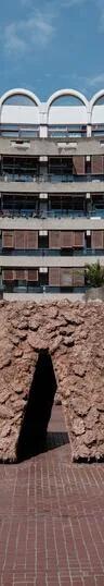 Delcy Morelos's earthwork installation of soil, clay and spices in the Sculpture Court