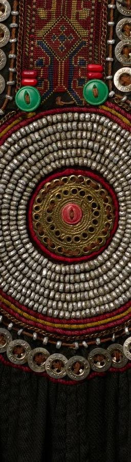 An embroidered textile from the SWANA region shown in Embroidered Traditions from Morocco to Afghanistan