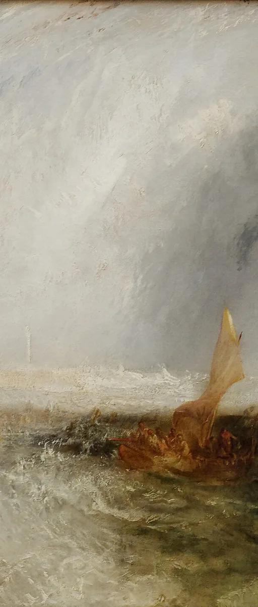 J.M.W. Turner, Ostende (1844), from the Neue Pinakothek collection on display at the Alte Pinakothek