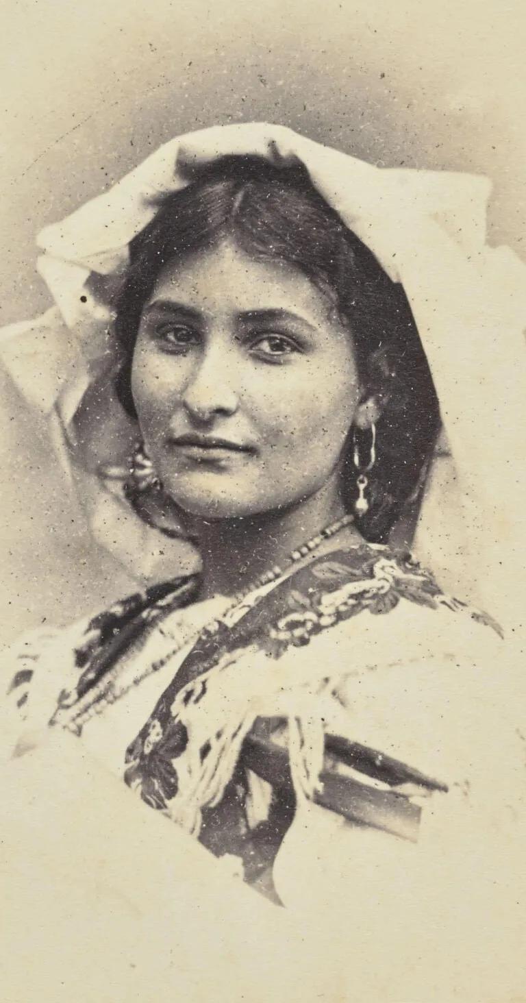 Filippo Lais, Bust of a Young Woman with a White Headscarf, c. 1860/70