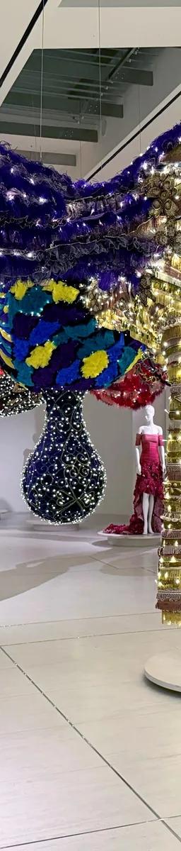 Joana Vasconcelos's textile sculpture Valkyrie Venus installed at PM23 in Rome