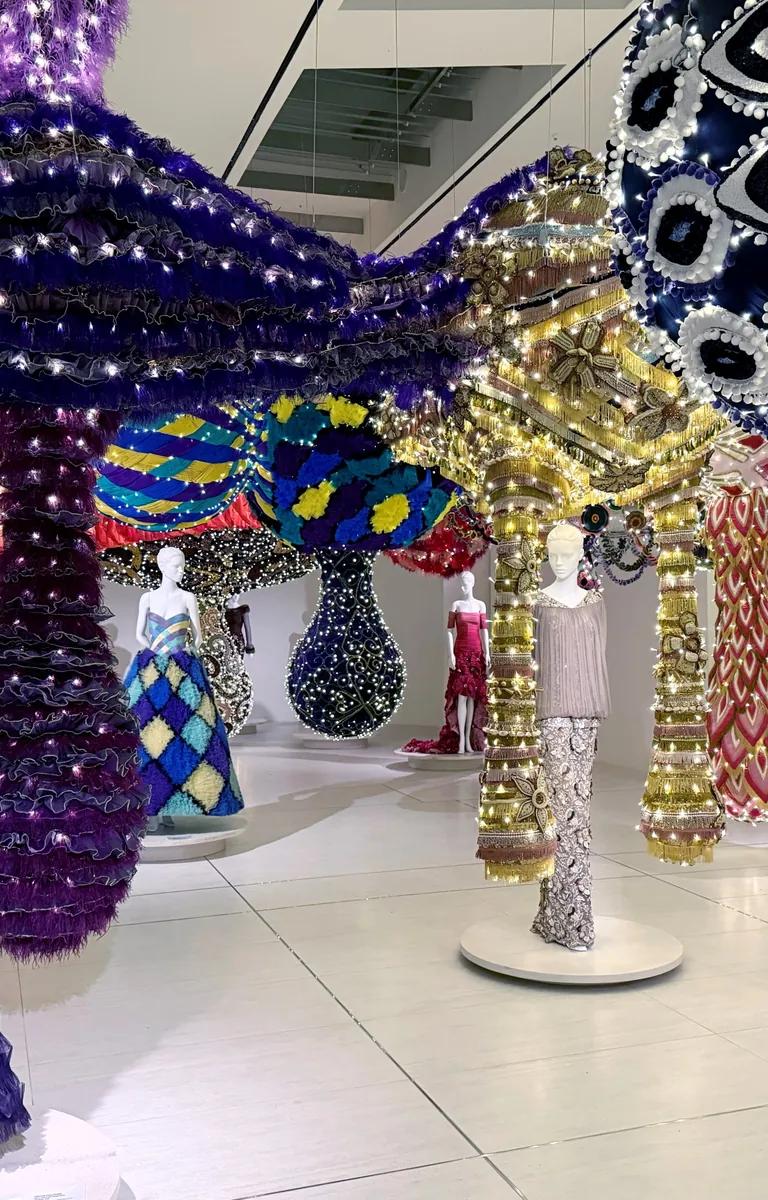Joana Vasconcelos's textile sculpture Valkyrie Venus installed at PM23 in Rome