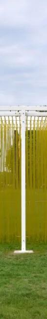 Jesús Rafael Soto: Pénétrable BBL Jaune, kinetic sculpture in Kensington Gardens