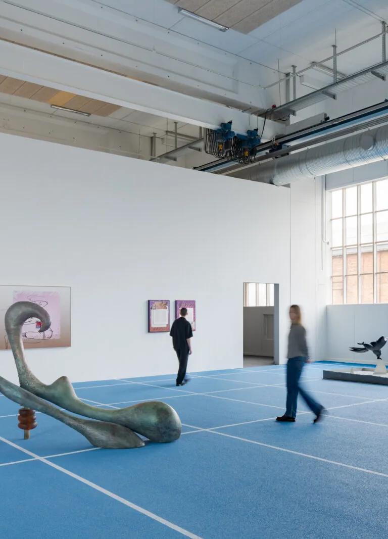 Installation view of Camille Henrot, Paper Planes at Copenhagen Contemporary