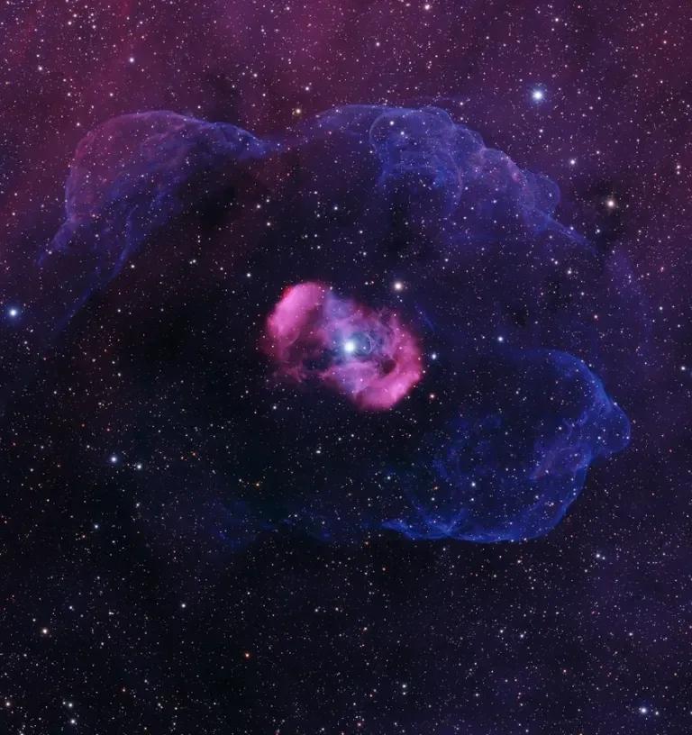 NGC 6164 and NGC 6165, 'The Dragon's Egg' nebula, an astrophotography image from the competition