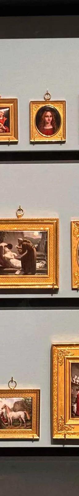 Enamel miniatures from Count Sommariva's Pinacoteca viaggiante