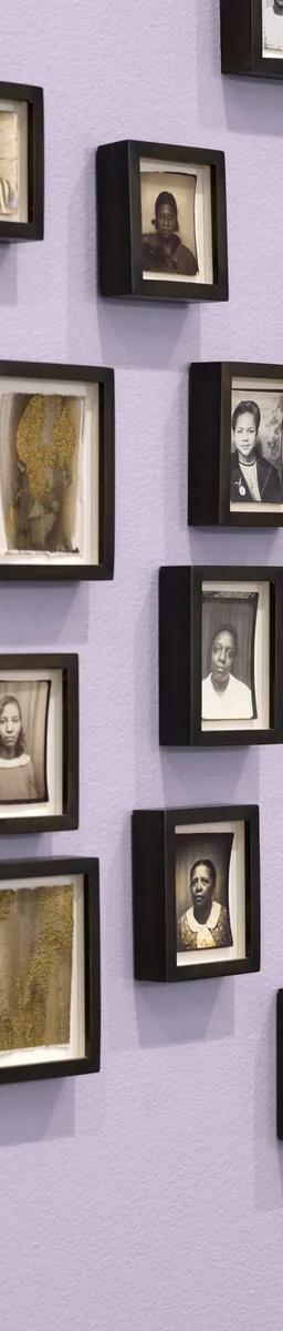 Installation view of To My Best Friend at the Institute of Contemporary Art/Boston, with Lorna Simpson's To My Best Friend