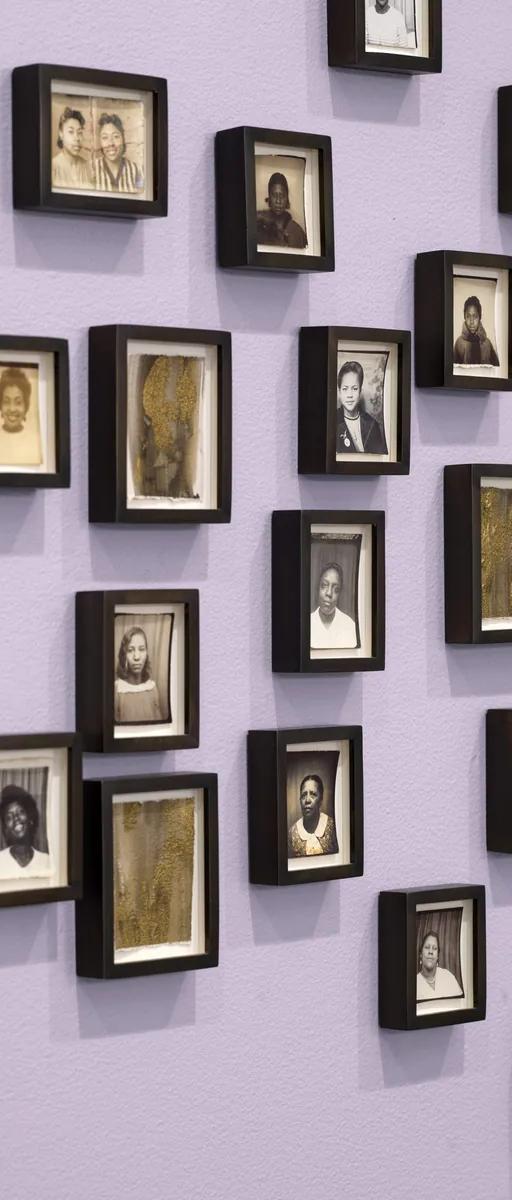 Installation view of To My Best Friend at the Institute of Contemporary Art/Boston, with Lorna Simpson's To My Best Friend