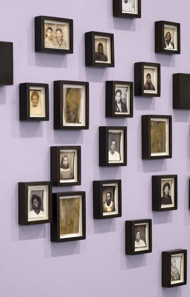 Installation view of To My Best Friend at the Institute of Contemporary Art/Boston, with Lorna Simpson's To My Best Friend