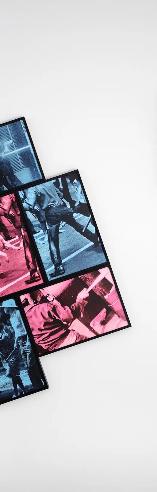Carrie Mae Weems, Blues and Pinks 3, 2020, archival inkjet prints in six parts