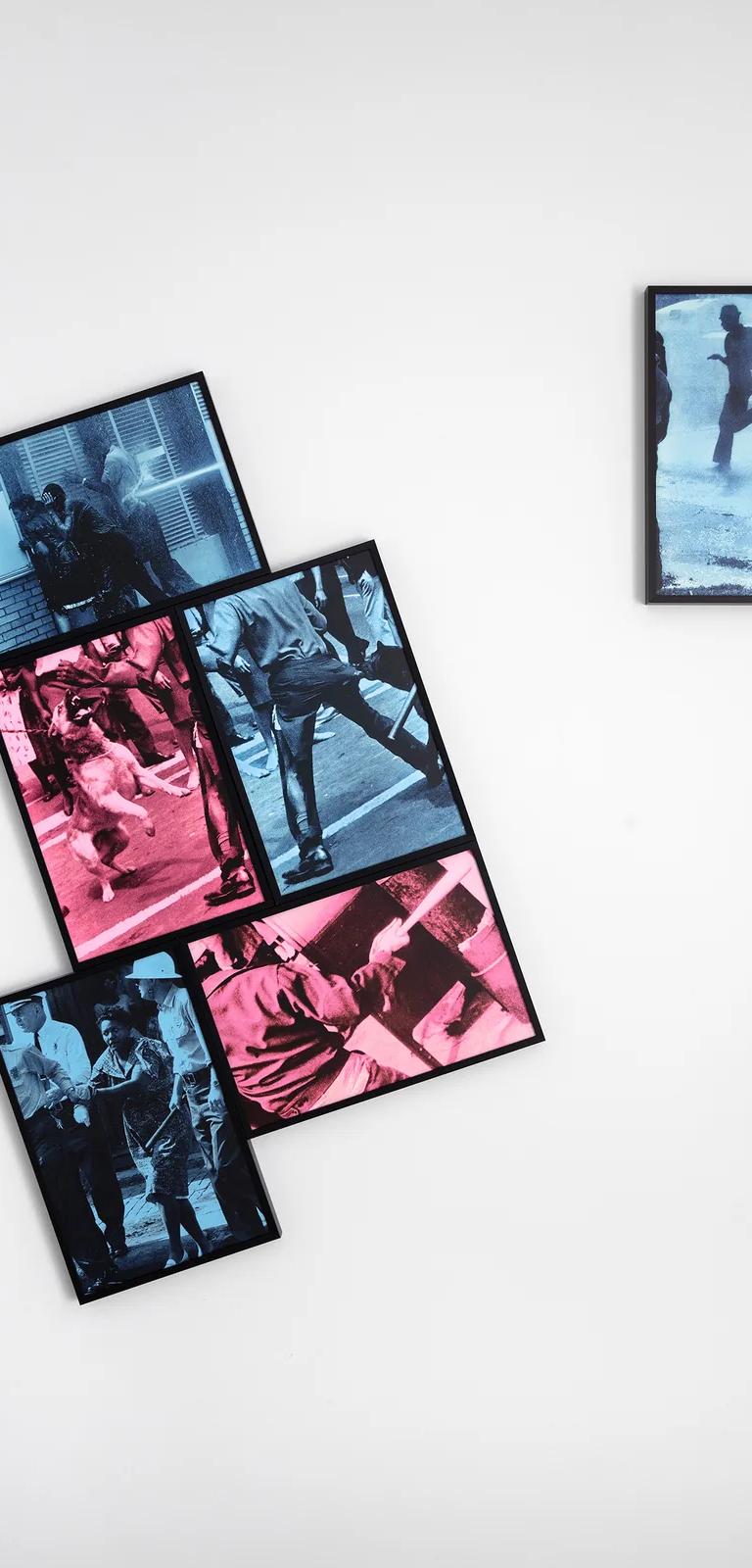 Carrie Mae Weems, Blues and Pinks 3, 2020, archival inkjet prints in six parts