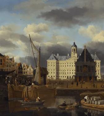 17th-century cityscape painting of Amsterdam's Dam square by Jan van Kessel