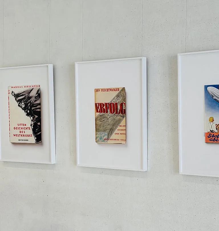 Photo series "Burned Books" by Annette Kelm at the NS Documentation Centre Munich