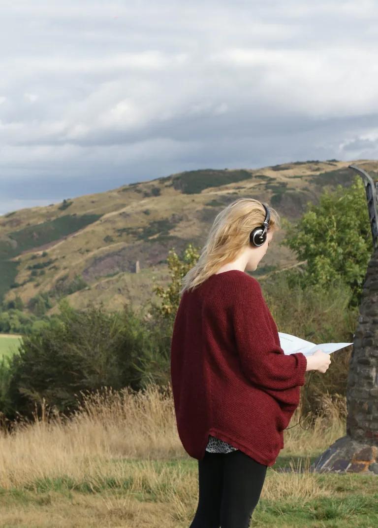 Memorialmania audio walk by Ruth Ewan and Astrid Johnston on Calton Hill