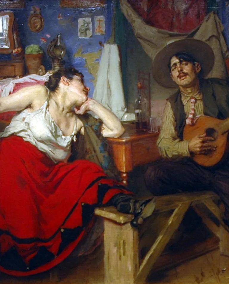 José Malhoa, O Fado, 1910
