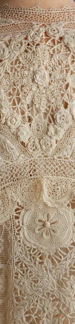 Lace afternoon dress from the Hillwood collection, shown in Interwoven: A Tradition of Textiles