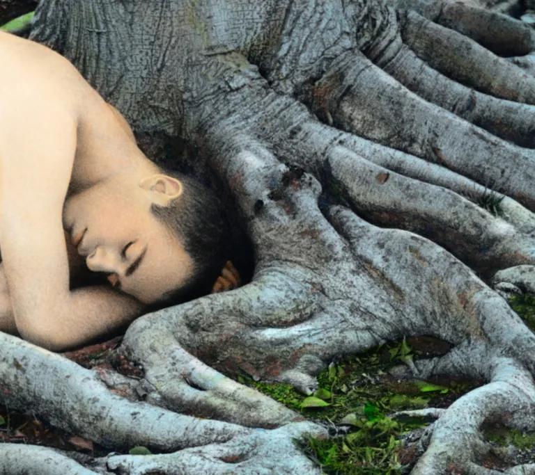 Youssef Nabil, Self-portrait with Roots, Los Angeles 2008