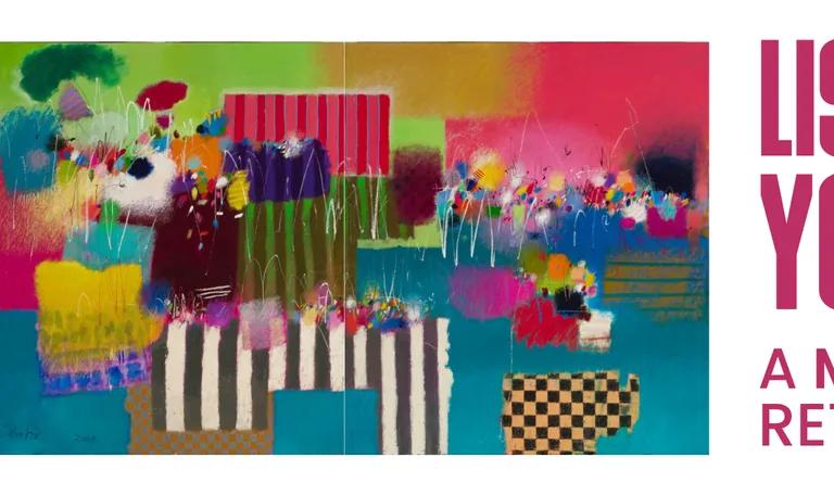 Abstract work by Moe Brooker in Listen with Your Eyes at Woodmere Art Museum