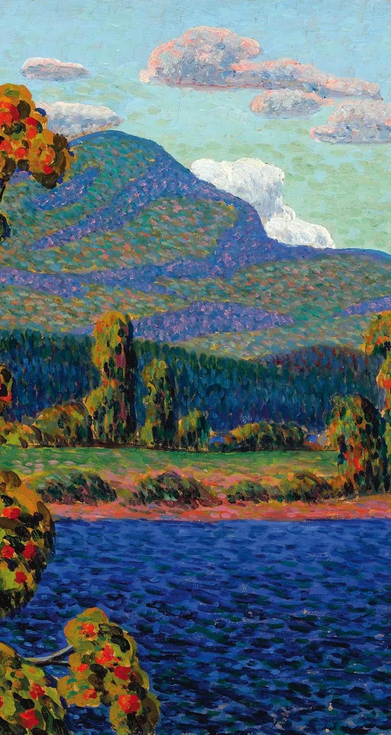 Konrad Mägi's painting Norra maastik III (Norwegian Landscape, 1909)