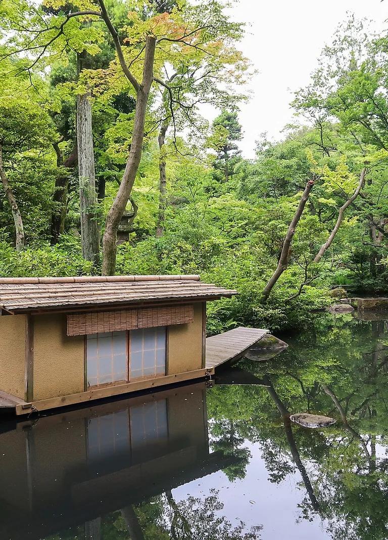 The Japanese garden at the Nezu Museum, Tokyo