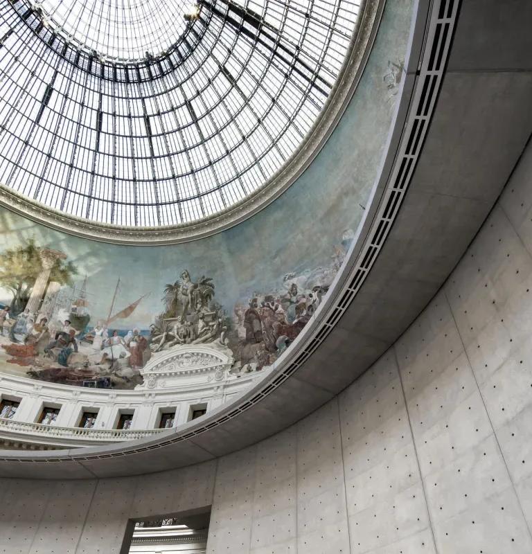 View of the Bourse de Commerce during its transitional programme, The Museum in Motion
